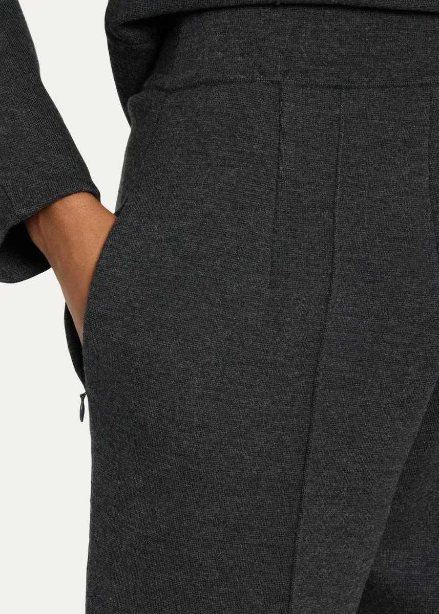 ALAÏA High-Rise Wool Knit Tapered-Leg Pants | Thumbnail 5 ALAÏA High-Rise Wool Knit Tapered-Leg Pants | Thumbnail 5