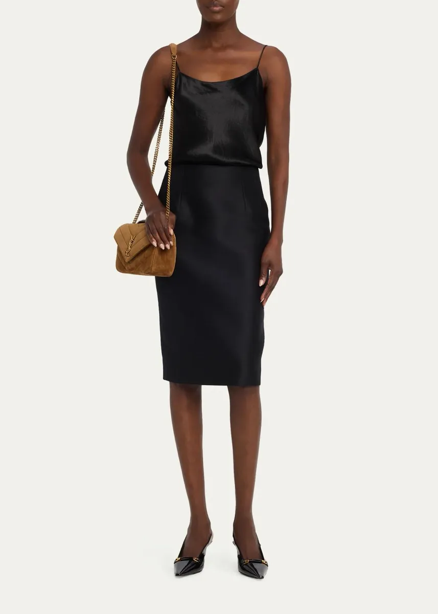 Saint Laurent Loulou Small Quilted Suede Shoulder Bag | Thumbnail 5 Saint Laurent Loulou Small Quilted Suede Shoulder Bag | Thumbnail 5