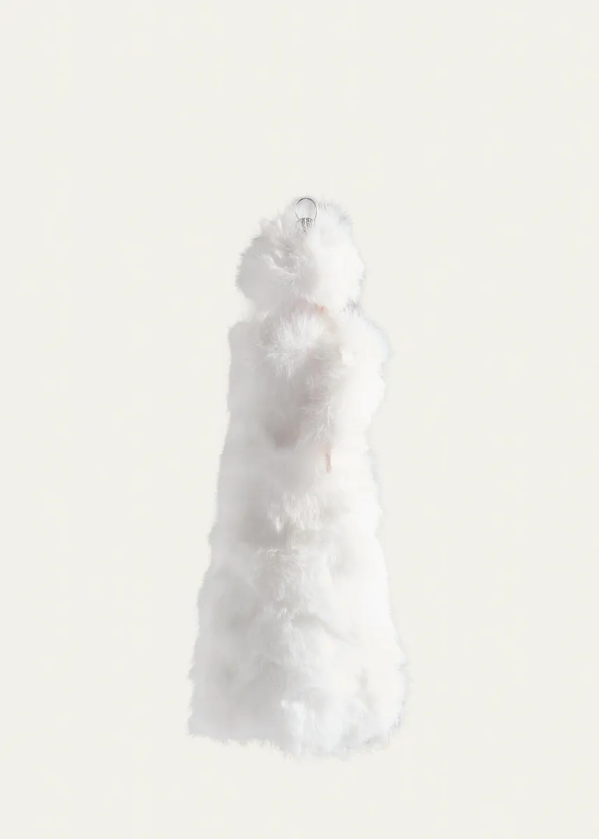 De Carlini Fashionista in Faux Fur Christmas Ornament | Thumbnail 2