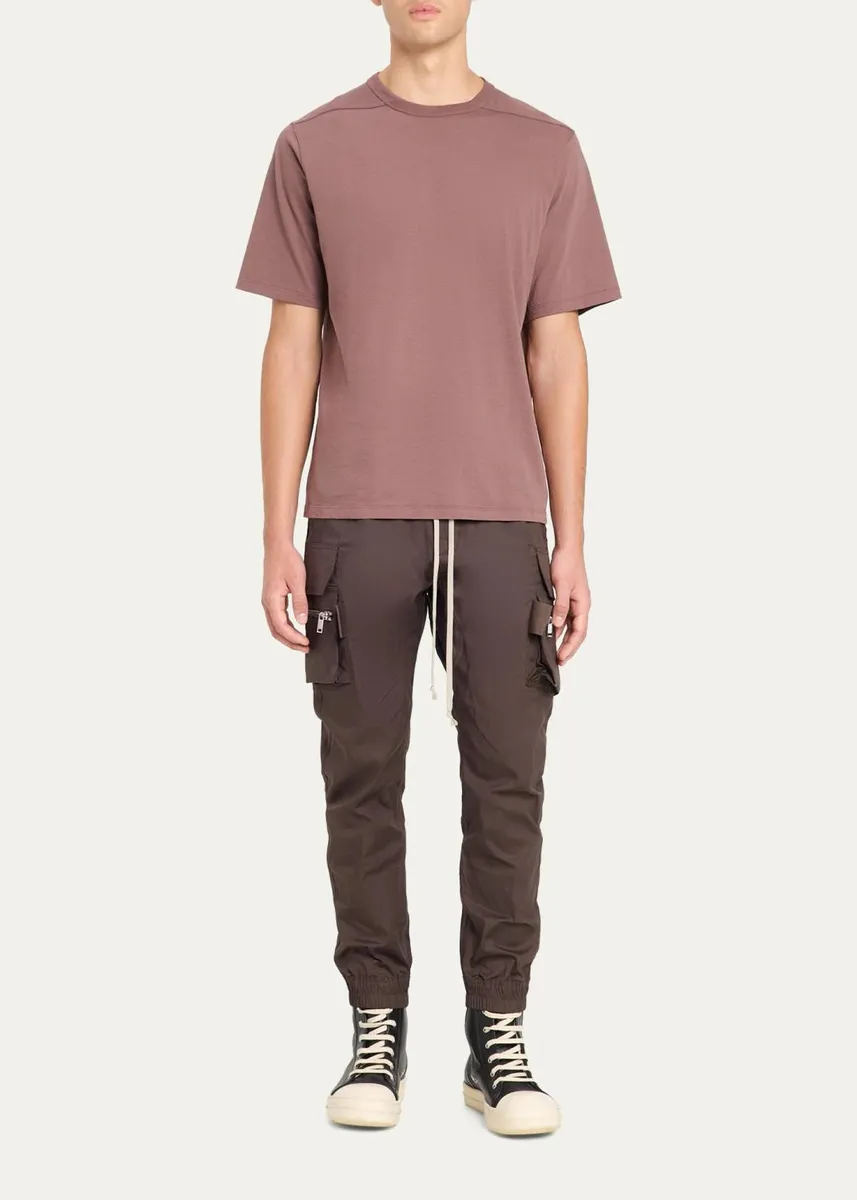 Rick Owens Men's Cotton Jersey Crewneck T-Shirt | Thumbnail 2 Rick Owens Men's Cotton Jersey Crewneck T-Shirt | Thumbnail 2