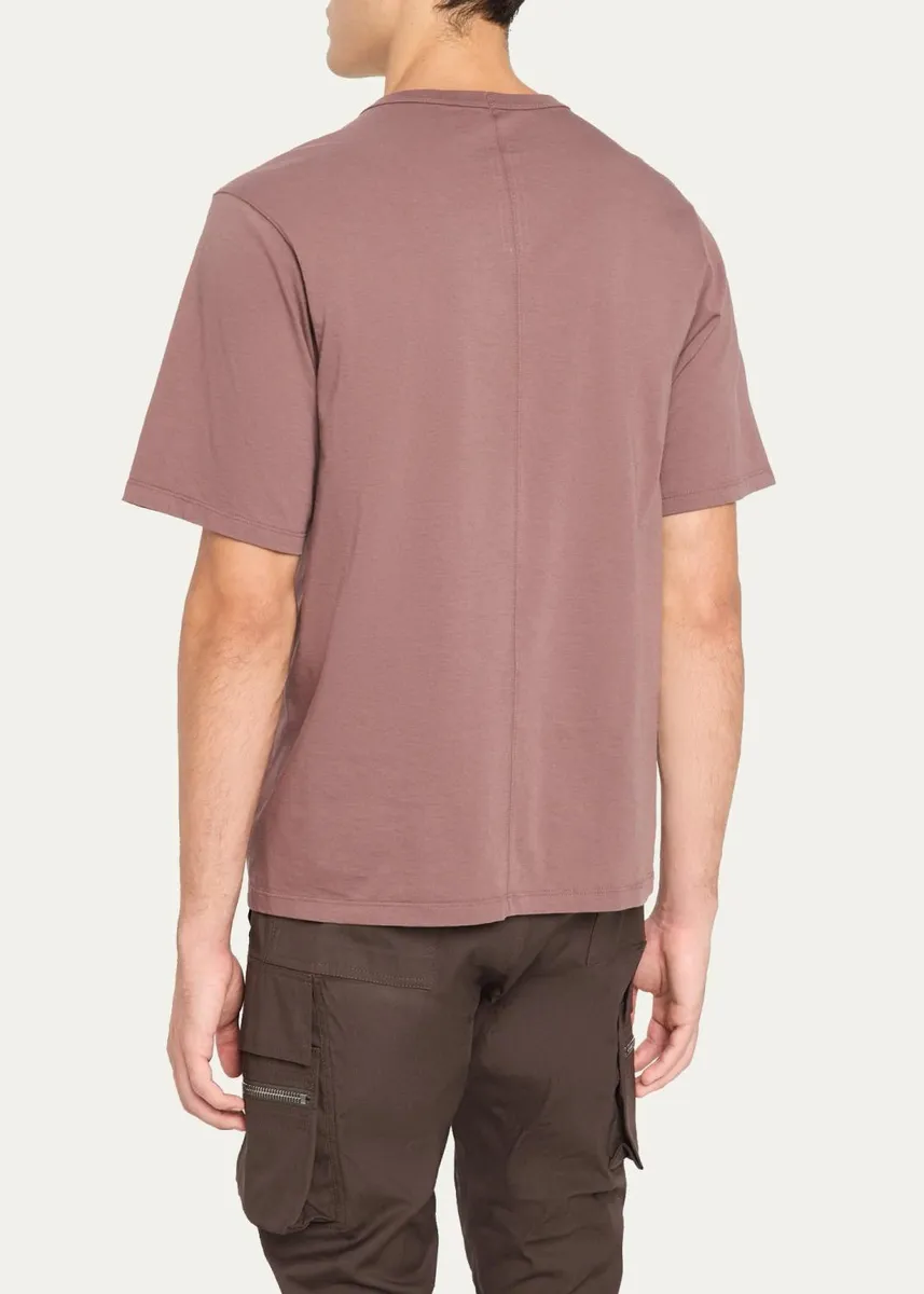 Rick Owens Men's Cotton Jersey Crewneck T-Shirt | Thumbnail 3 Rick Owens Men's Cotton Jersey Crewneck T-Shirt | Thumbnail 3