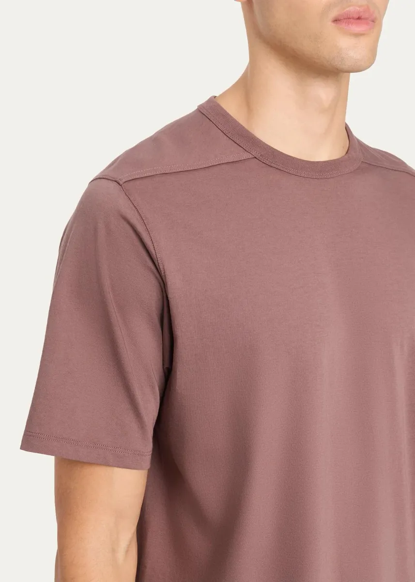 Rick Owens Men's Cotton Jersey Crewneck T-Shirt | Thumbnail 5 Rick Owens Men's Cotton Jersey Crewneck T-Shirt | Thumbnail 5