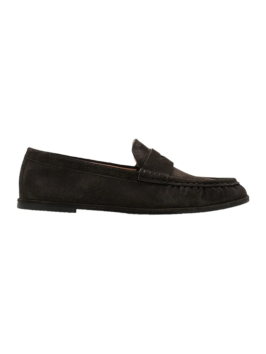 Stuart Weitzman Spencer Suede Penny Loafers