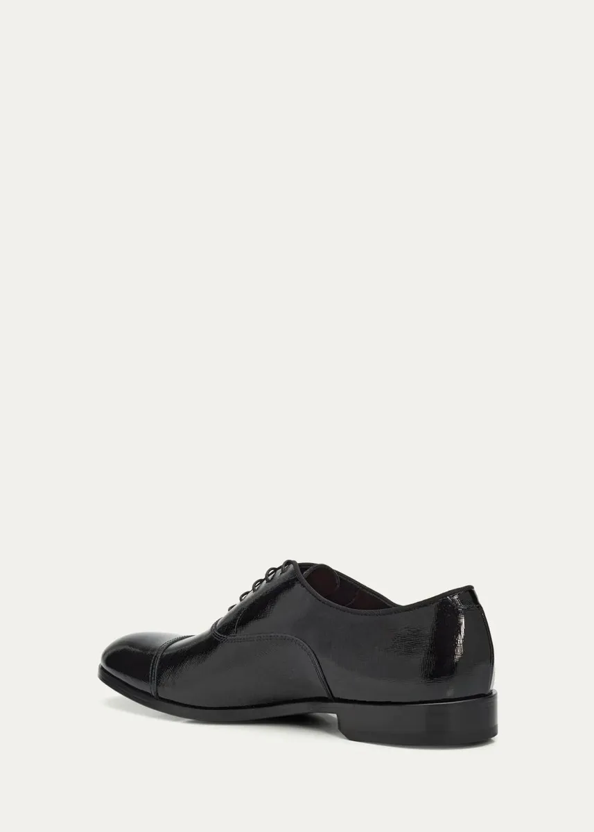 Doucals Men's Rennes Patent Leather Oxfords | Thumbnail 2 Doucals Men's Rennes Patent Leather Oxfords | Thumbnail 2