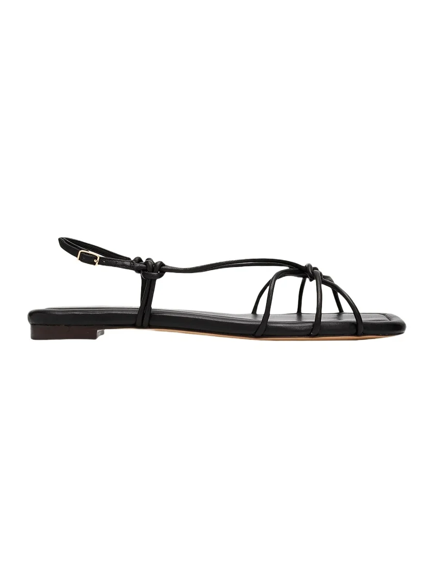 Loeffler Randall Karly Strappy Flat Leather Sandals