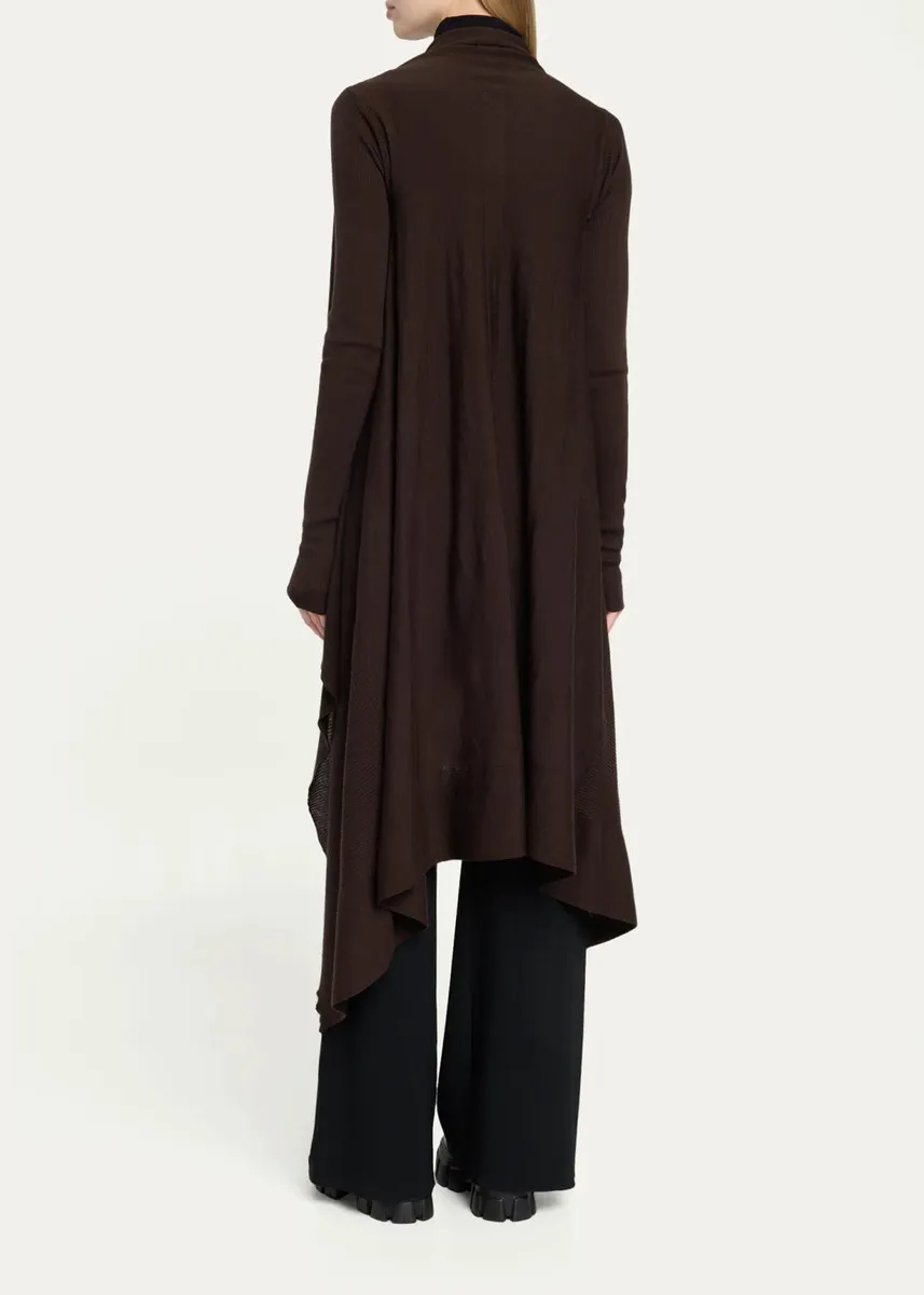 Rick Owens Wool Knit Long Wrap Cardigan | Thumbnail 3 Rick Owens Wool Knit Long Wrap Cardigan | Thumbnail 3