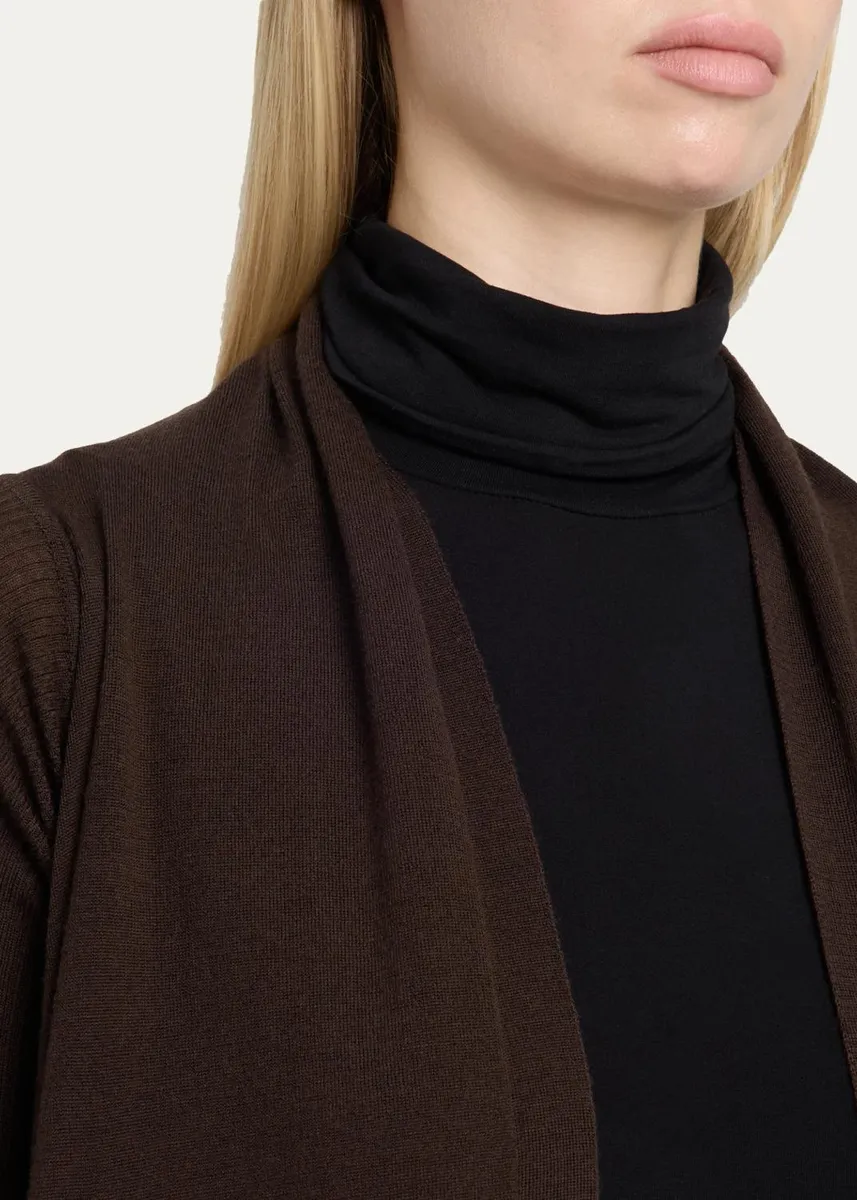 Rick Owens Wool Knit Long Wrap Cardigan | Thumbnail 5 Rick Owens Wool Knit Long Wrap Cardigan | Thumbnail 5