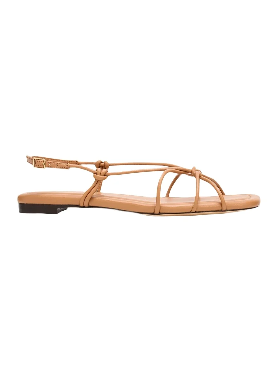 Loeffler Randall Karly Strappy Flat Leather Sandals