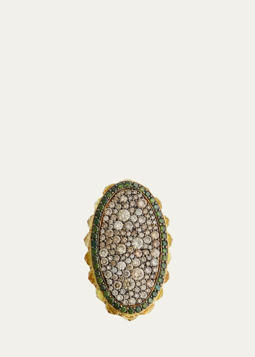 Ileana Makri Secret Garden Ring with Diamonds and Sapphires | Thumbnail 2