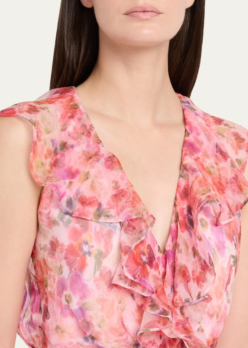 Saloni Rita Tiered Ruffle Cocktail Dress | Thumbnail 5 Saloni Rita Tiered Ruffle Cocktail Dress | Thumbnail 5