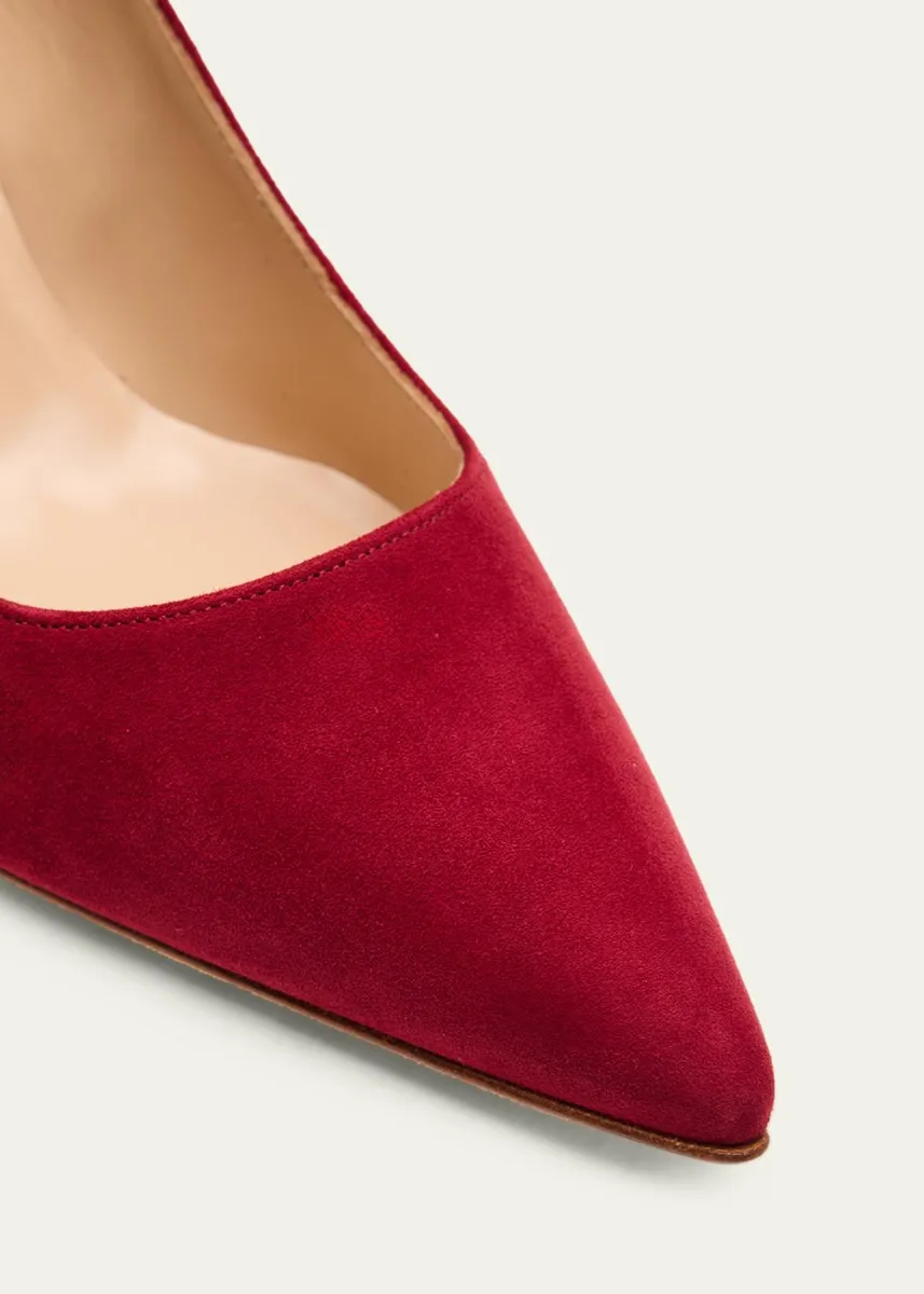 Manolo Blahnik 70mm BB Suede Pumps | Thumbnail 3 Manolo Blahnik 70mm BB Suede Pumps | Thumbnail 3