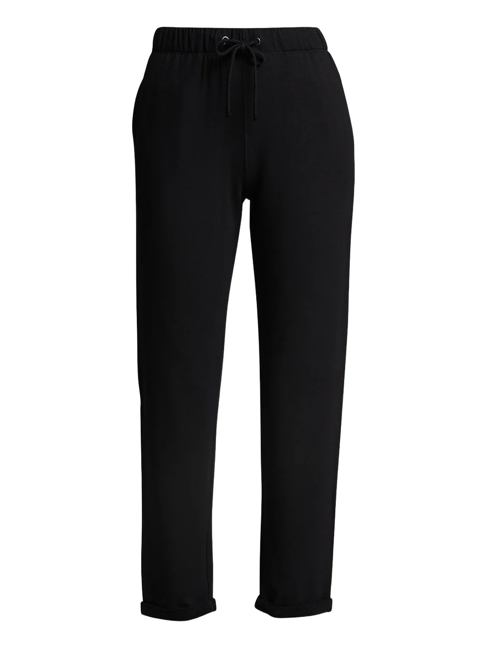MAJESTIC FILATURES Drawstring French Terry Pants with Rolled Hem