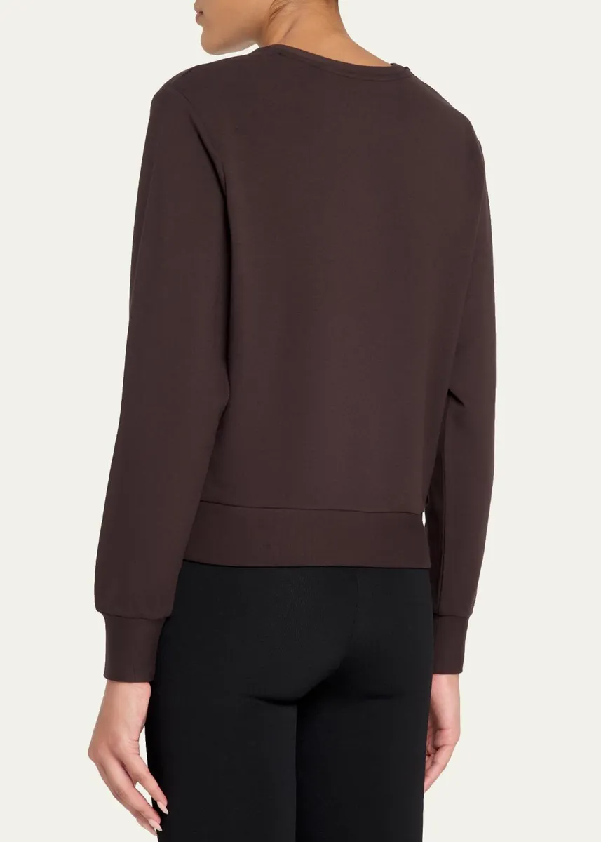 MAJESTIC FILATURES French Terry Crop Crewneck Sweatshirt | Thumbnail 3 MAJESTIC FILATURES French Terry Crop Crewneck Sweatshirt | Thumbnail 3