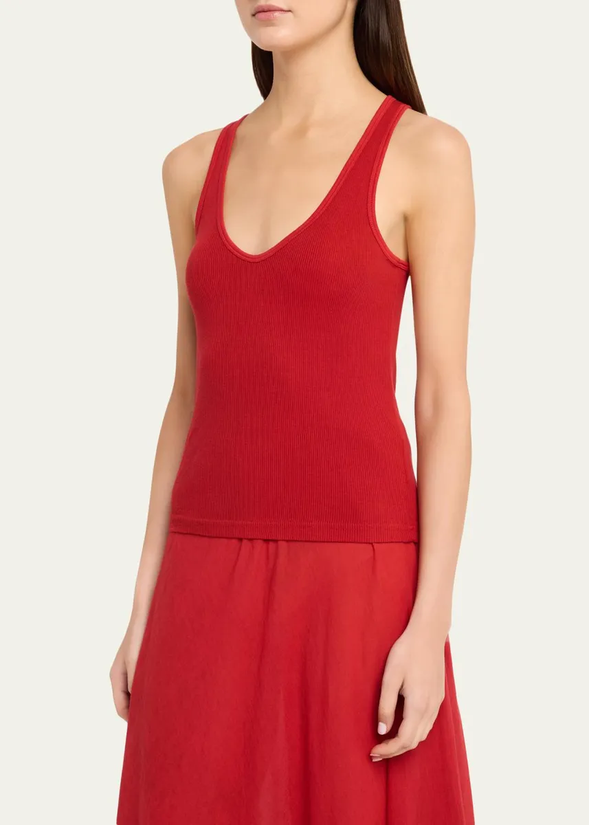 ALL THREE Claire Ribbed Tank Top | Thumbnail 3