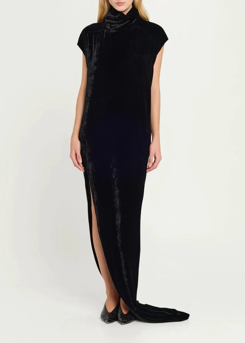 Rick Owens EDFU Velvet Slit Gown | Thumbnail 2 Rick Owens EDFU Velvet Slit Gown | Thumbnail 2