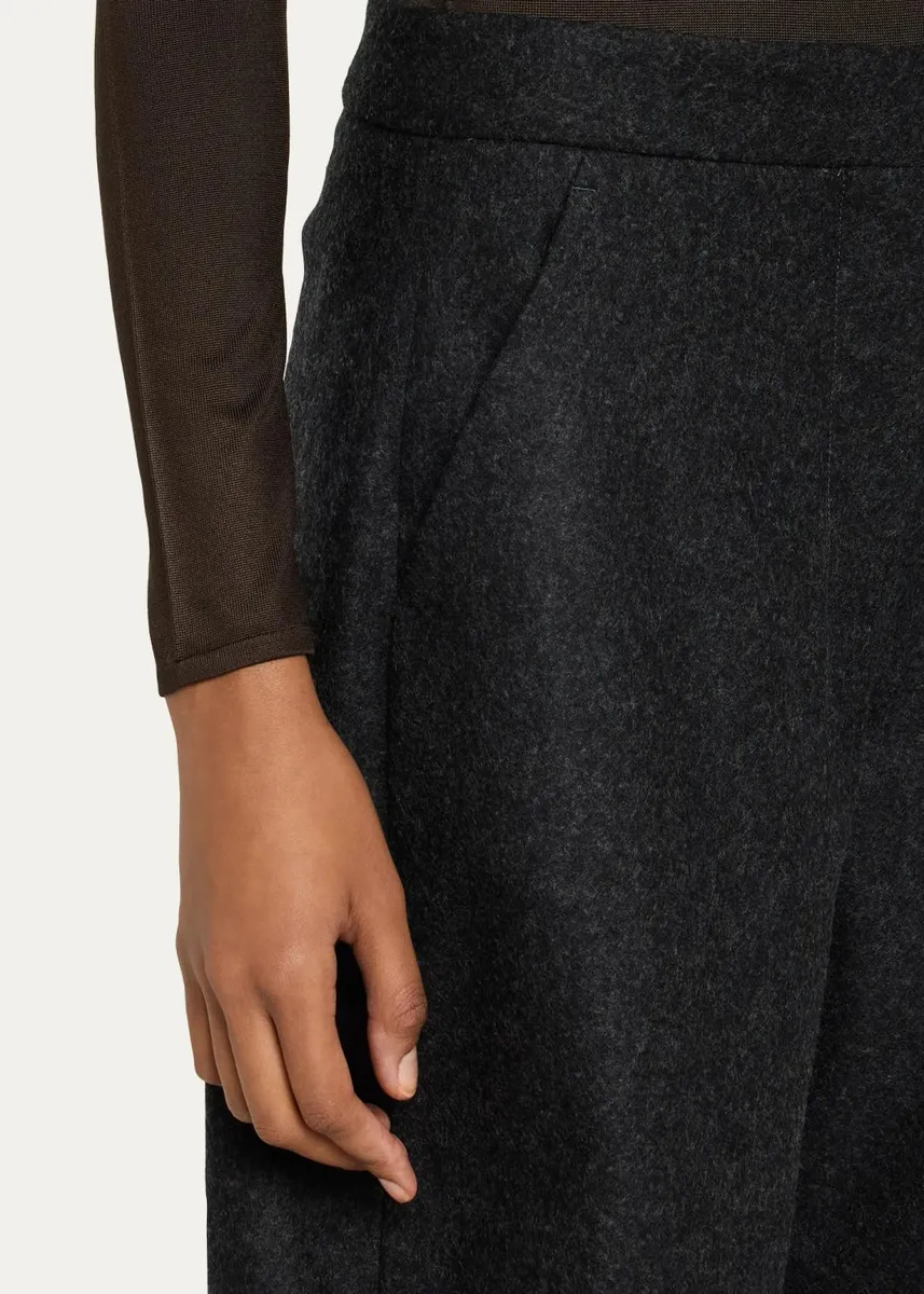 ALAÏA Round Wool Barrel-Leg Pants | Thumbnail 5 ALAÏA Round Wool Barrel-Leg Pants | Thumbnail 5