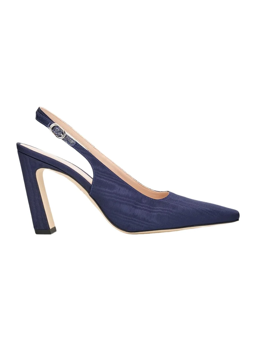 Stuart Weitzman 85mm Stassi Moire Slingback Pumps