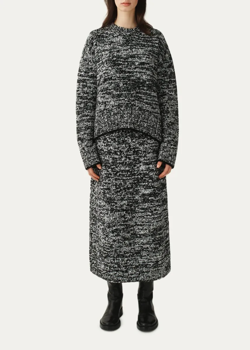 Attersee The Leff Marled Merino Midi Skirt | Thumbnail 2 Attersee The Leff Marled Merino Midi Skirt | Thumbnail 2