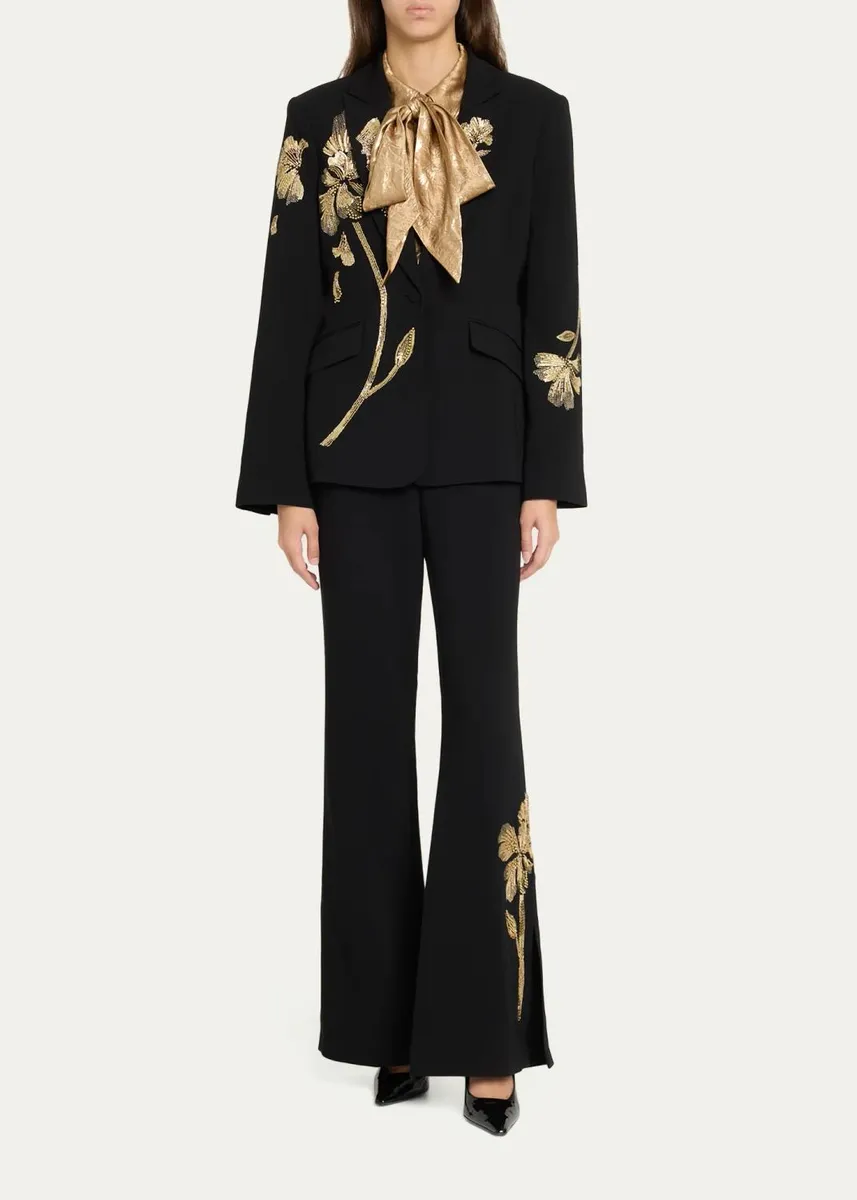 Cinq à Sept Gilded Peony Tailored Blazer | Thumbnail 2