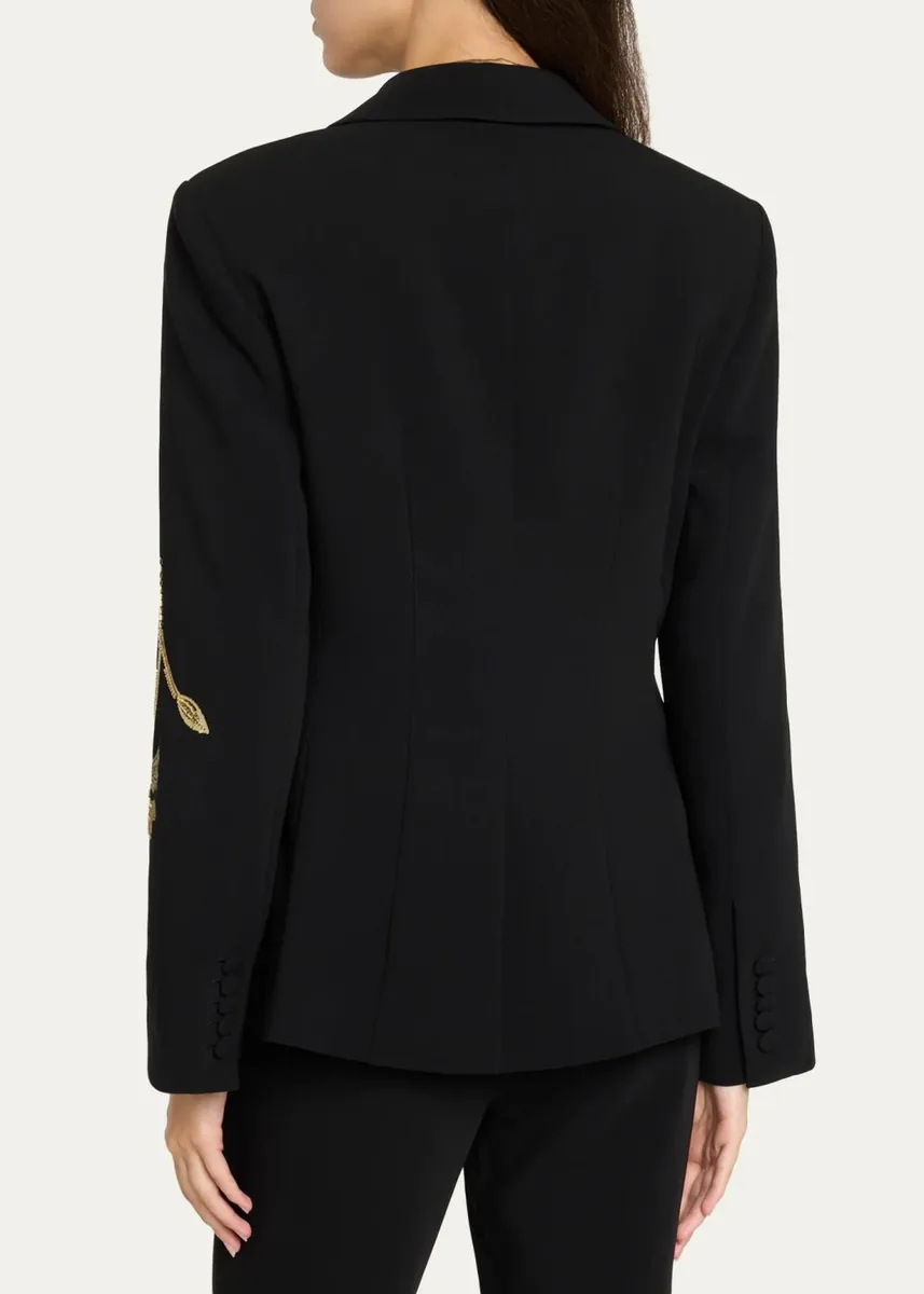 Cinq à Sept Gilded Peony Tailored Blazer | Thumbnail 3