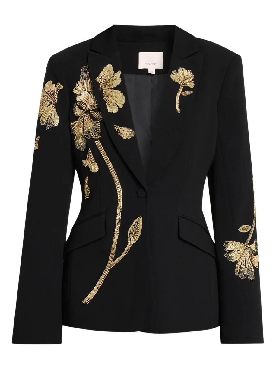 Cinq à Sept Gilded Peony Tailored Blazer