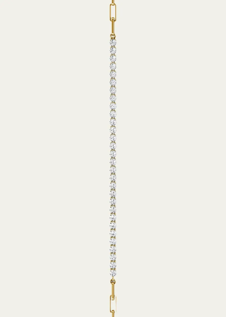 VRAI 14K Yellow Gold Lab-Grown Diamond Paperclip Bracelet, 1.2tcw | Thumbnail 3 VRAI 14K Yellow Gold Lab-Grown Diamond Paperclip Bracelet, 1.2tcw | Thumbnail 3