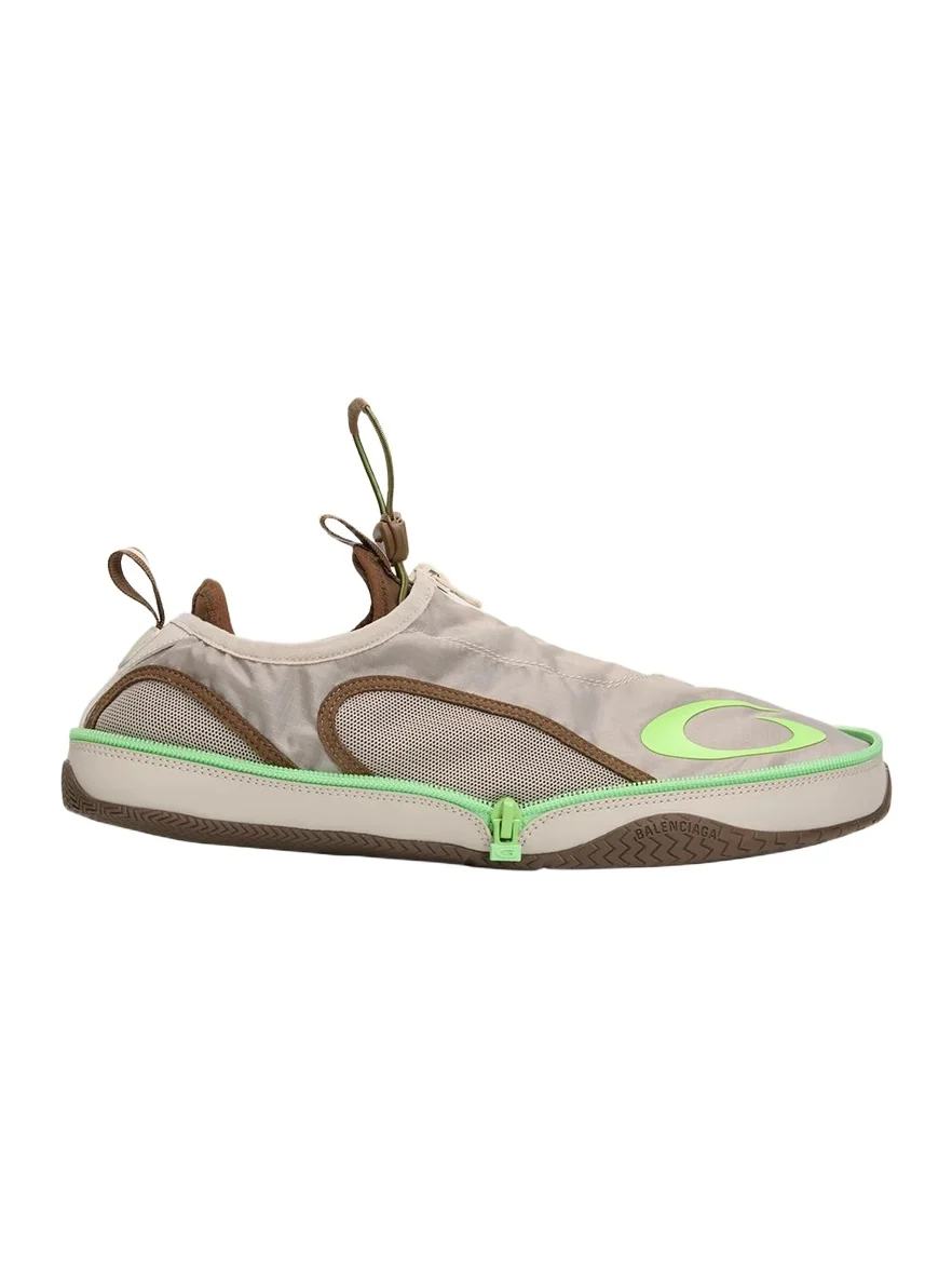 Balenciaga Men's Pocket Foldable Zip-Up Sneakers