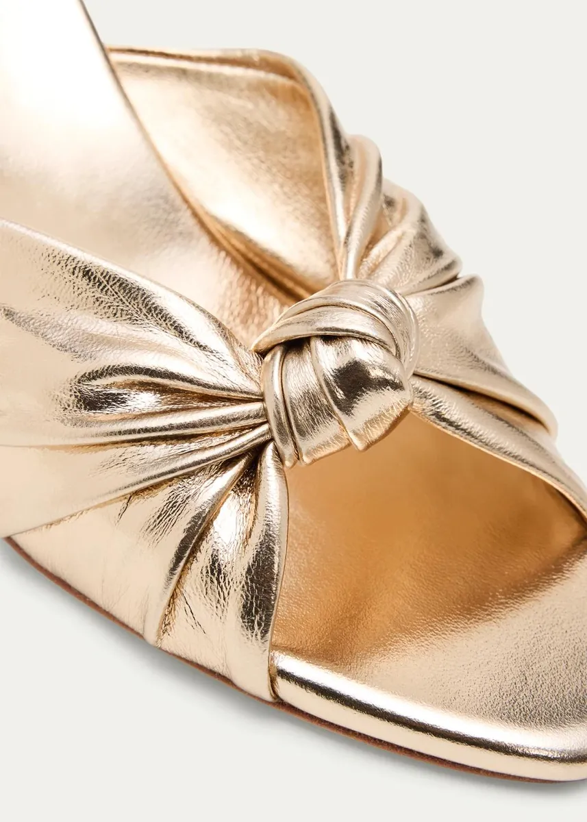 Loeffler Randall 75mm Marsy Metallic Leather Angled Wedge Mules | Thumbnail 3 Loeffler Randall 75mm Marsy Metallic Leather Angled Wedge Mules | Thumbnail 3