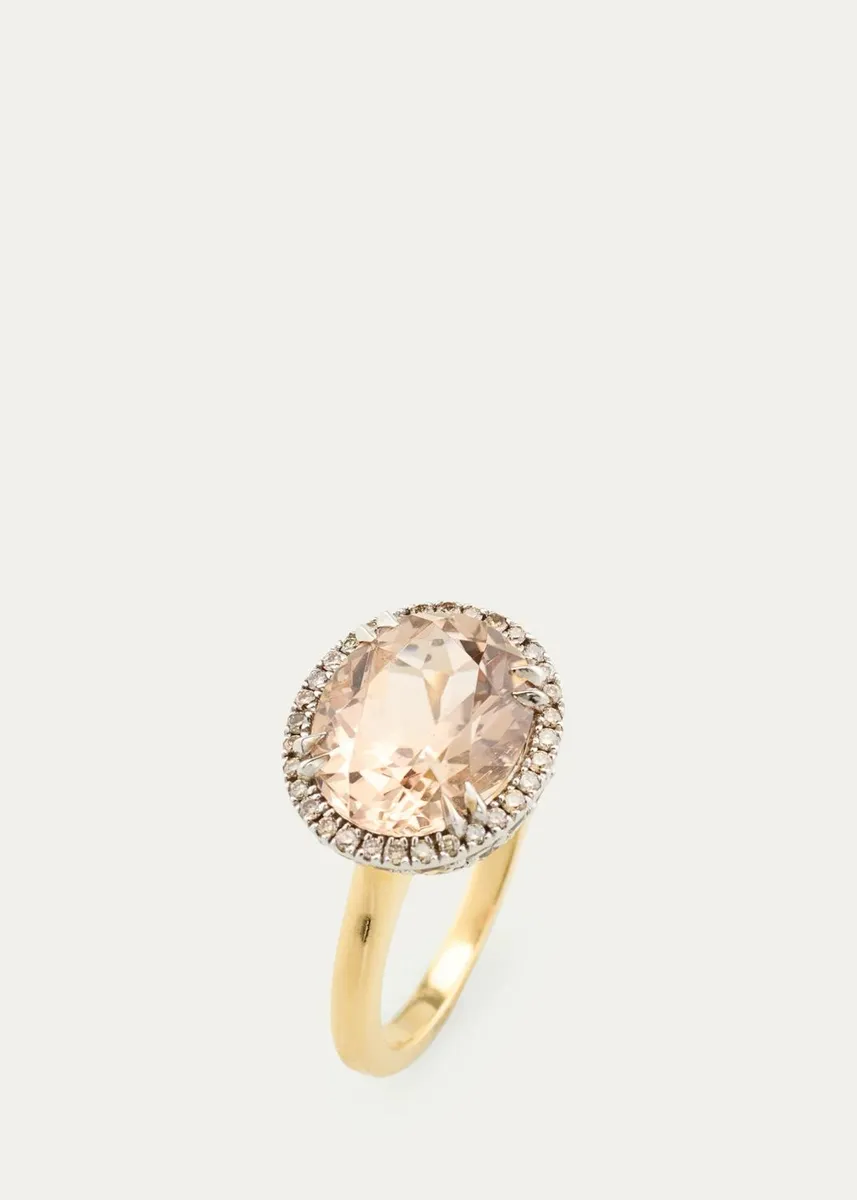 Jamie Wolf 18K Two-Tone Gold, Tourmaline & 0.99 TCW Diamond Ring | Thumbnail 4