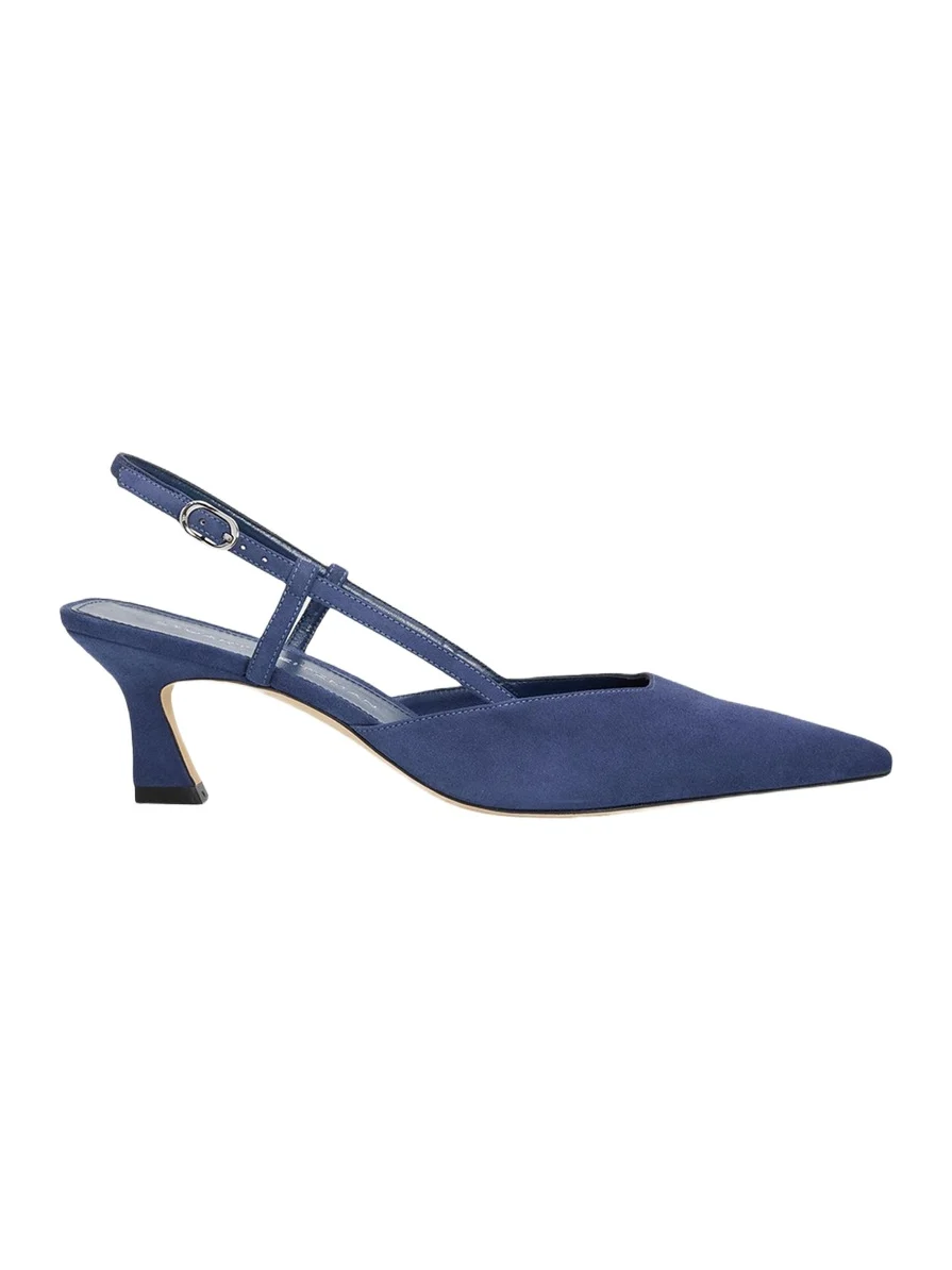 Stuart Weitzman 50mm Vinnie Suede Slingback Pumps