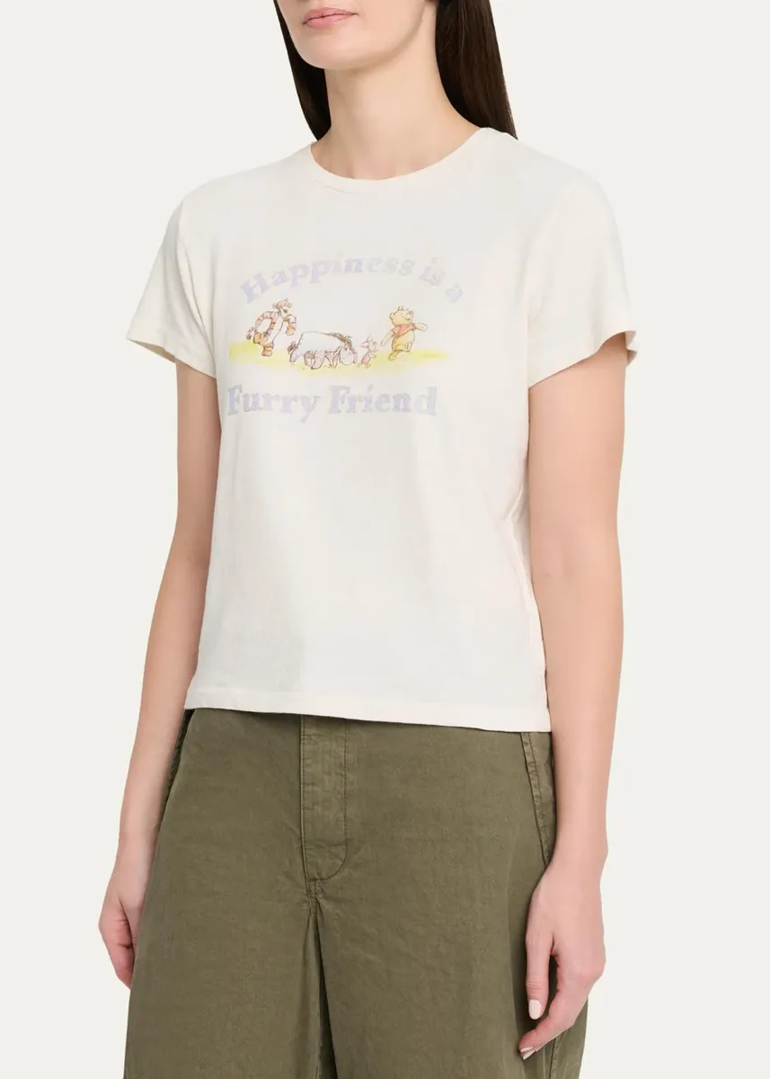 RE/DONE Classic Pooh Friend Graphic-Print T-Shirt | Thumbnail 4