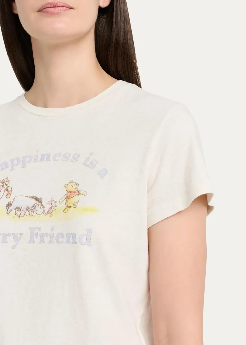 RE/DONE Classic Pooh Friend Graphic-Print T-Shirt | Thumbnail 5