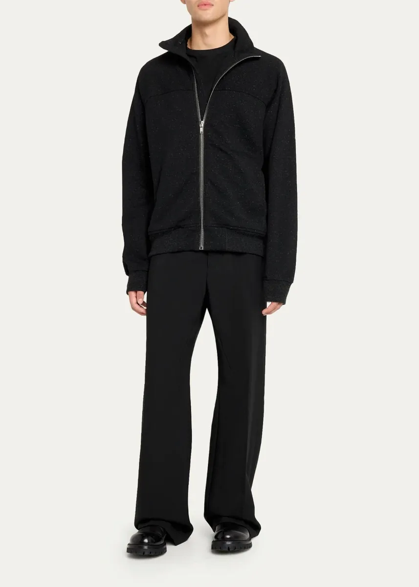 Rick Owens Men's High Neck Full-Zip Jacket | Thumbnail 2 Rick Owens Men's High Neck Full-Zip Jacket | Thumbnail 2