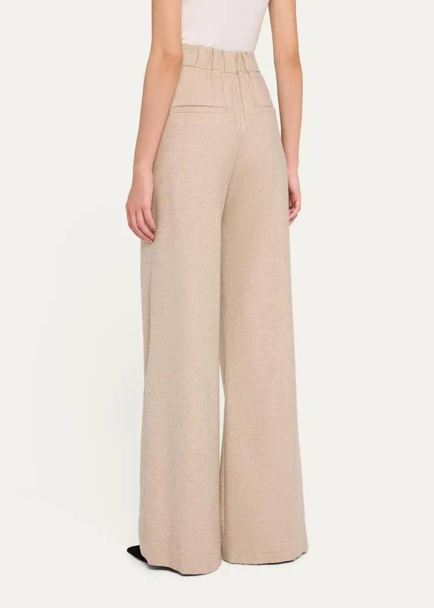 Veronica Beard Holt Stretch-Cotton Wide-Leg Pants | Thumbnail 3 Veronica Beard Holt Stretch-Cotton Wide-Leg Pants | Thumbnail 3