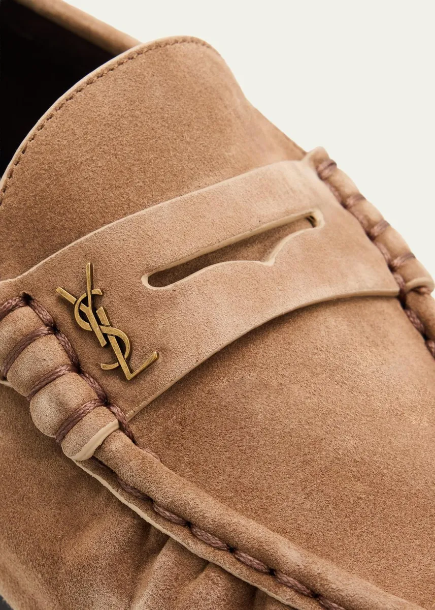 Saint Laurent Le Suede YSL Penny Loafers | Thumbnail 5