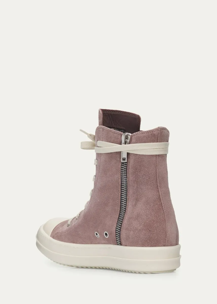 Rick Owens Suede High-Top Sneakers | Thumbnail 4 Rick Owens Suede High-Top Sneakers | Thumbnail 4
