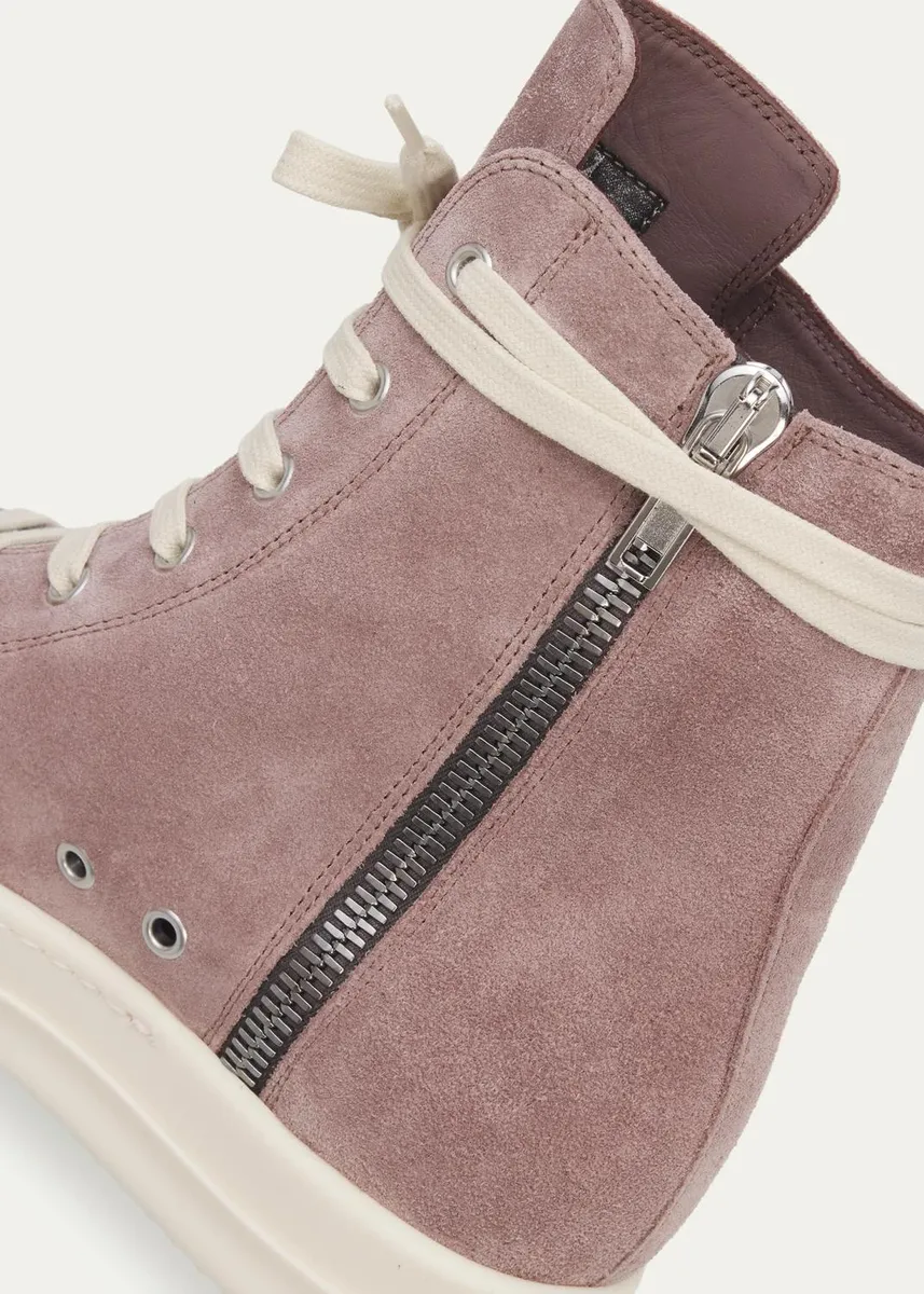 Rick Owens Suede High-Top Sneakers | Thumbnail 5 Rick Owens Suede High-Top Sneakers | Thumbnail 5