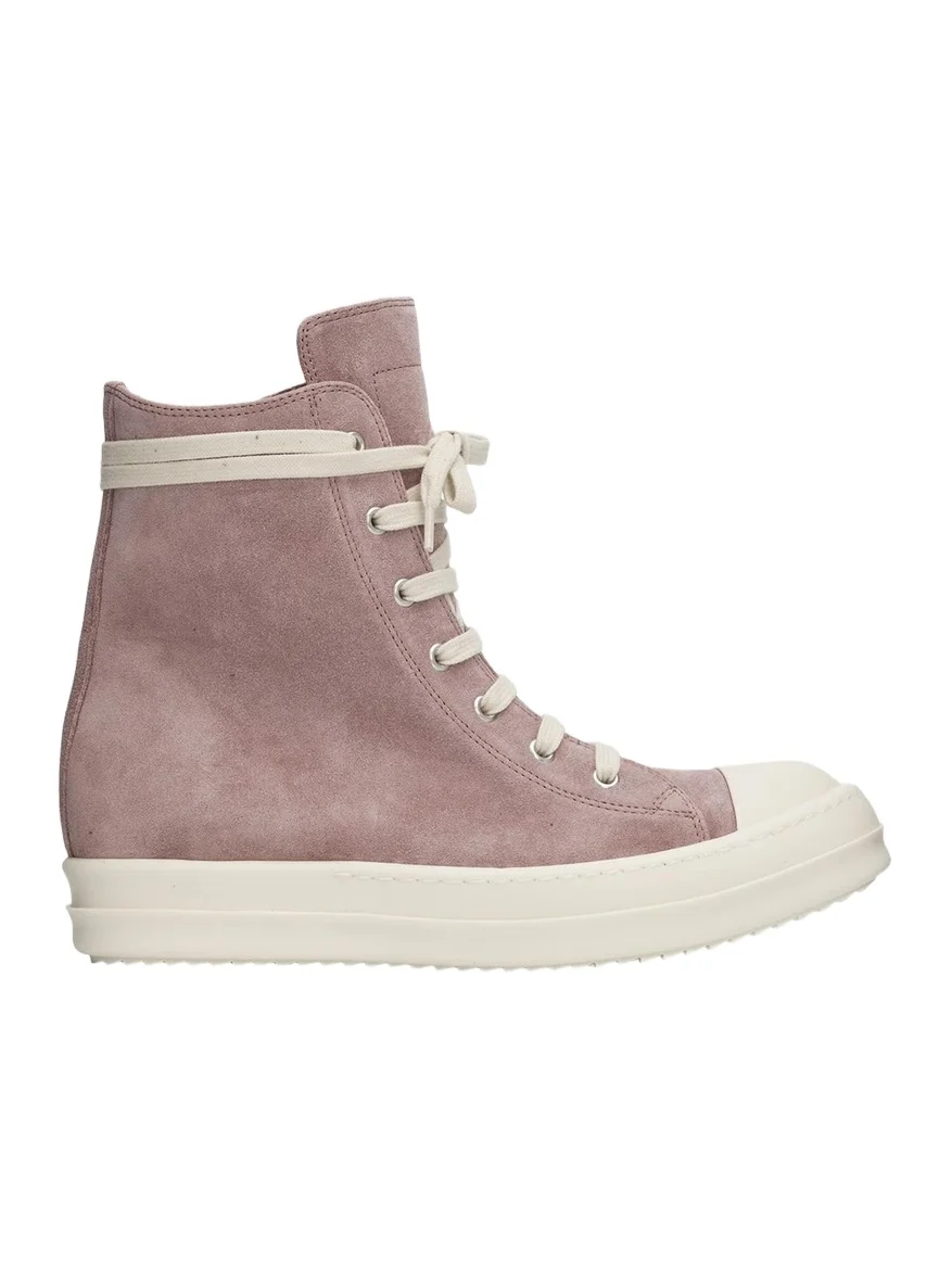 Rick Owens Suede High-Top Sneakers
