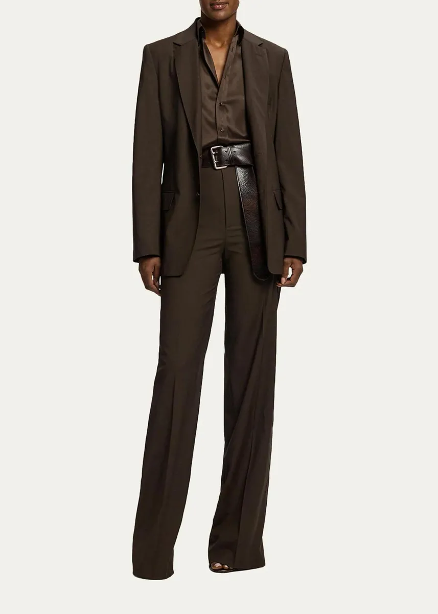 Ralph Lauren Collection Cameron II Straight Fit Charmeuse Shirt | Thumbnail 2 Ralph Lauren Collection Cameron II Straight Fit Charmeuse Shirt | Thumbnail 2