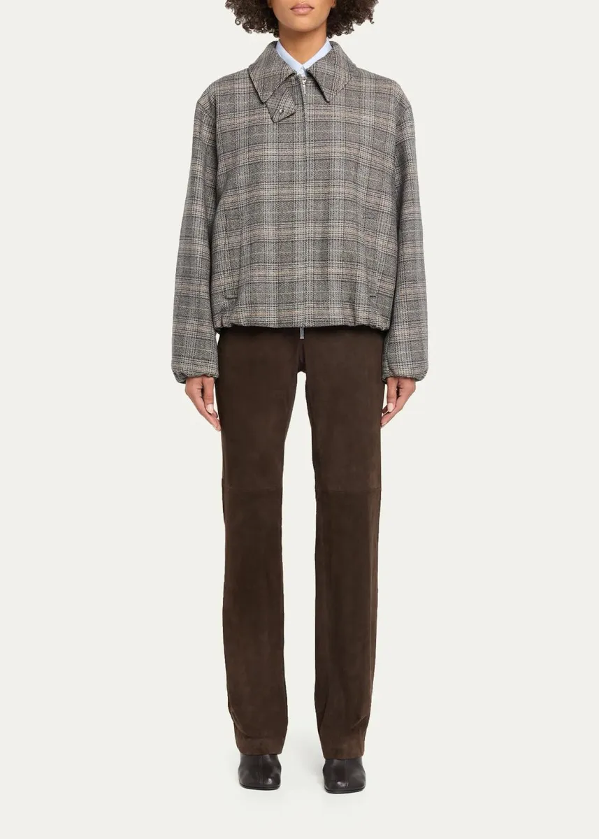 Lafayette 148 New York Bond Slim-Fit Suede Pants | Thumbnail 2 Lafayette 148 New York Bond Slim-Fit Suede Pants | Thumbnail 2