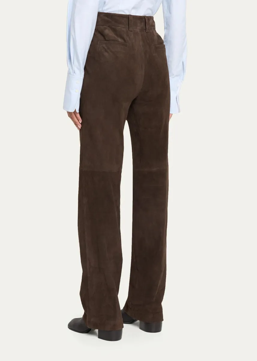 Lafayette 148 New York Bond Slim-Fit Suede Pants | Thumbnail 3 Lafayette 148 New York Bond Slim-Fit Suede Pants | Thumbnail 3