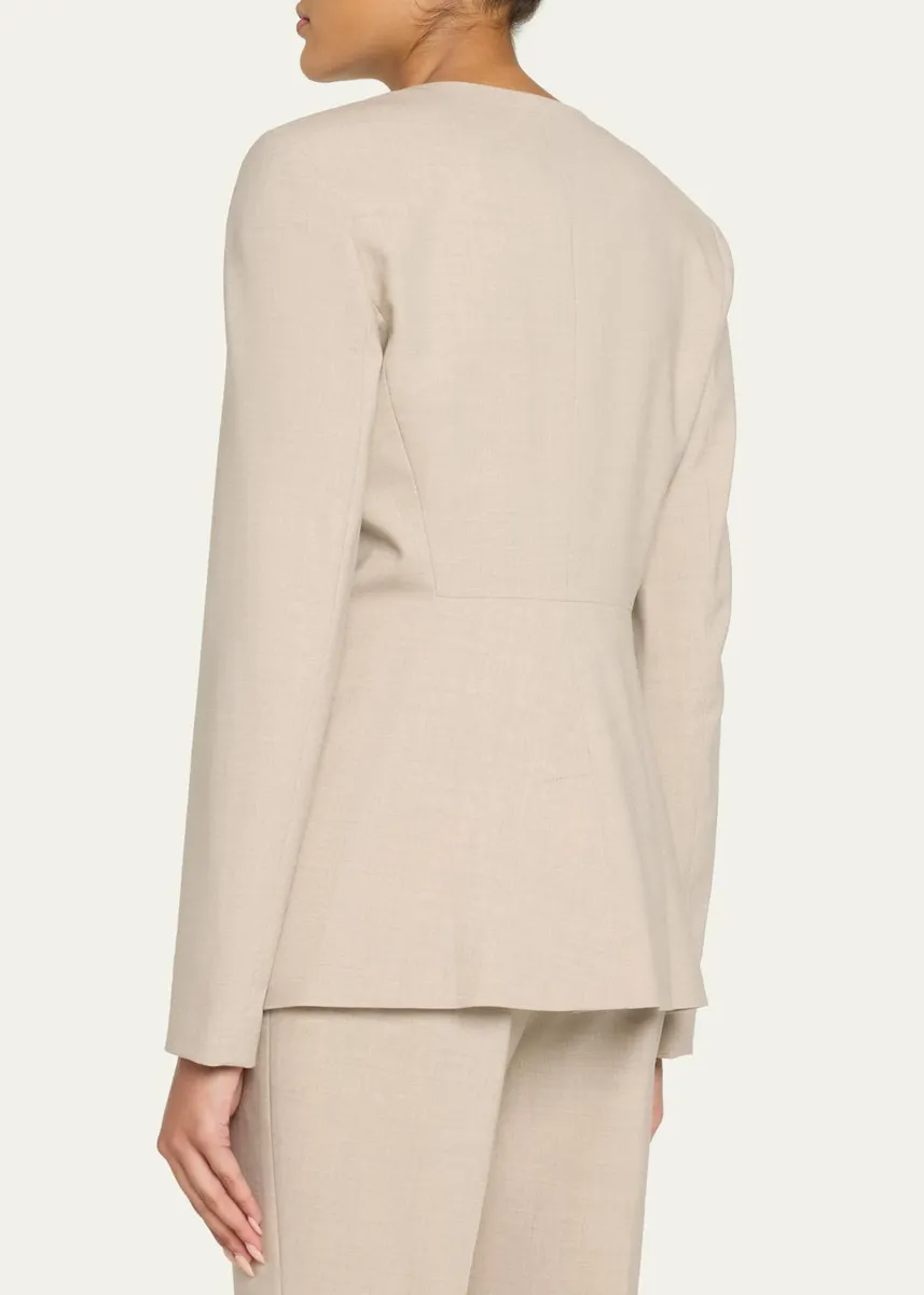 Lafayette 148 New York Stretch Wool Fitted Blazer | Thumbnail 3 Lafayette 148 New York Stretch Wool Fitted Blazer | Thumbnail 3