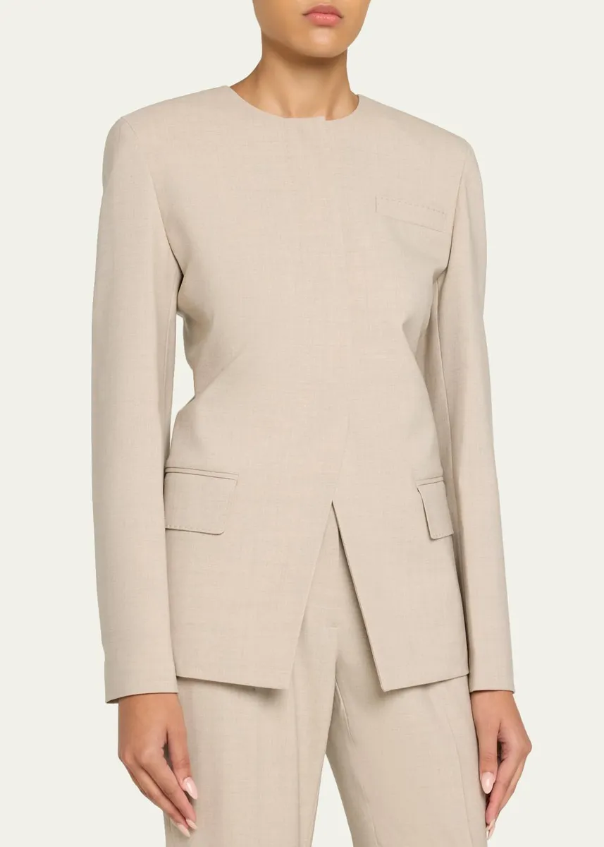 Lafayette 148 New York Stretch Wool Fitted Blazer | Thumbnail 4 Lafayette 148 New York Stretch Wool Fitted Blazer | Thumbnail 4