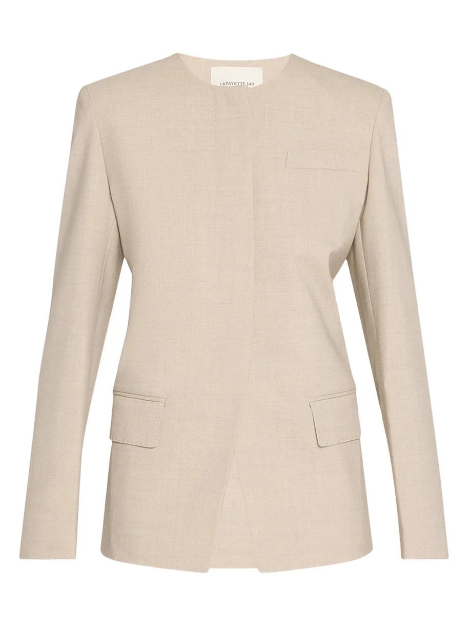 Stretch Wool Fitted Blazer Stretch Wool Fitted Blazer