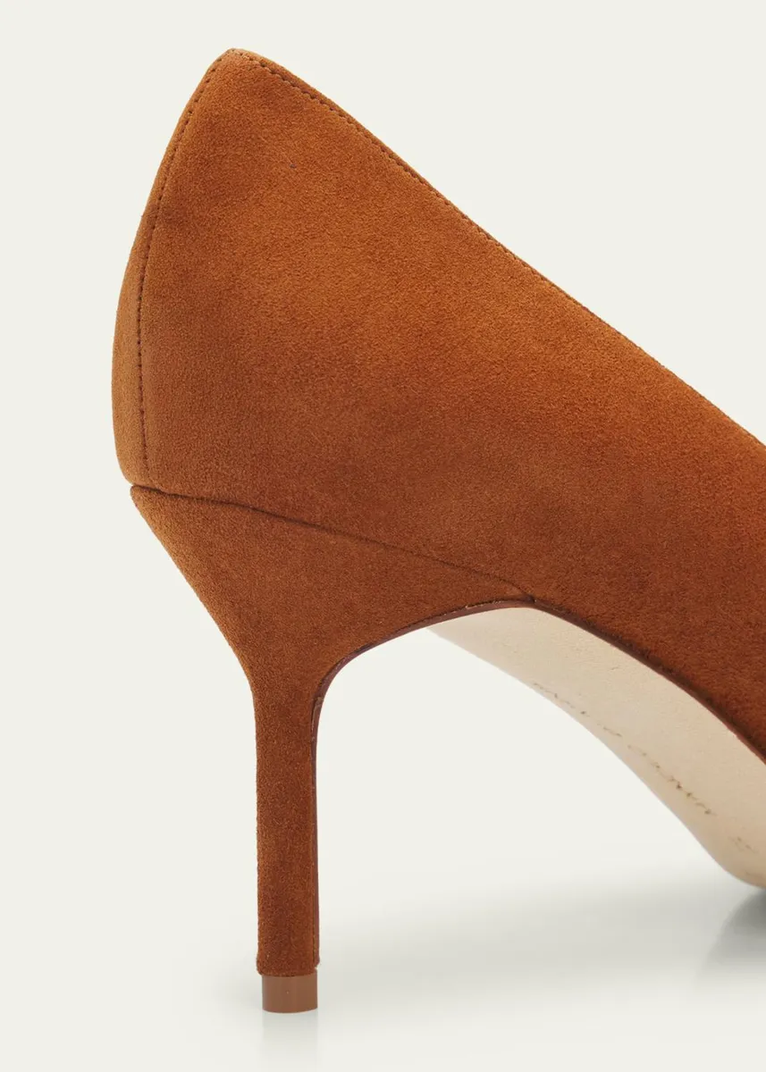 Manolo Blahnik 70mm BB Suede Pumps | Thumbnail 3 Manolo Blahnik 70mm BB Suede Pumps | Thumbnail 3