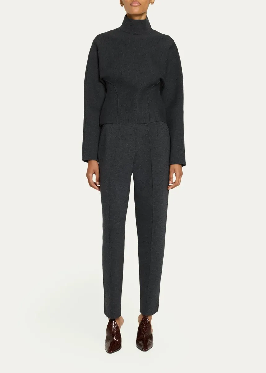 ALAÏA Cinched Wool-Blend Sweater | Thumbnail 2 ALAÏA Cinched Wool-Blend Sweater | Thumbnail 2