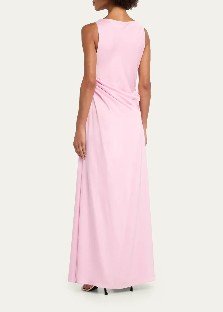 Simkhai Elinne Draped Off-Shoulder Column Gown | Thumbnail 3