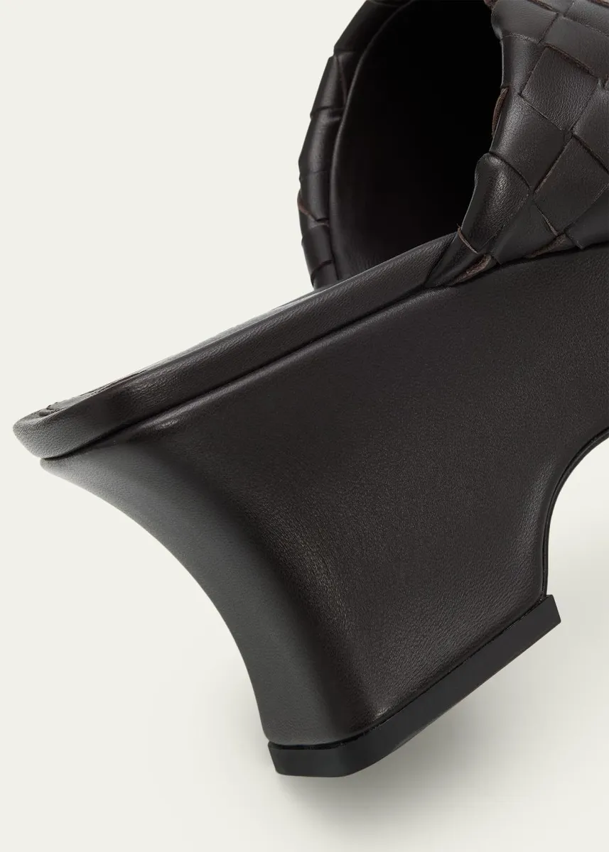 Bottega Veneta 70mm Rosita Intrecciato Leather Wedge Mules | Thumbnail 5 Bottega Veneta 70mm Rosita Intrecciato Leather Wedge Mules | Thumbnail 5