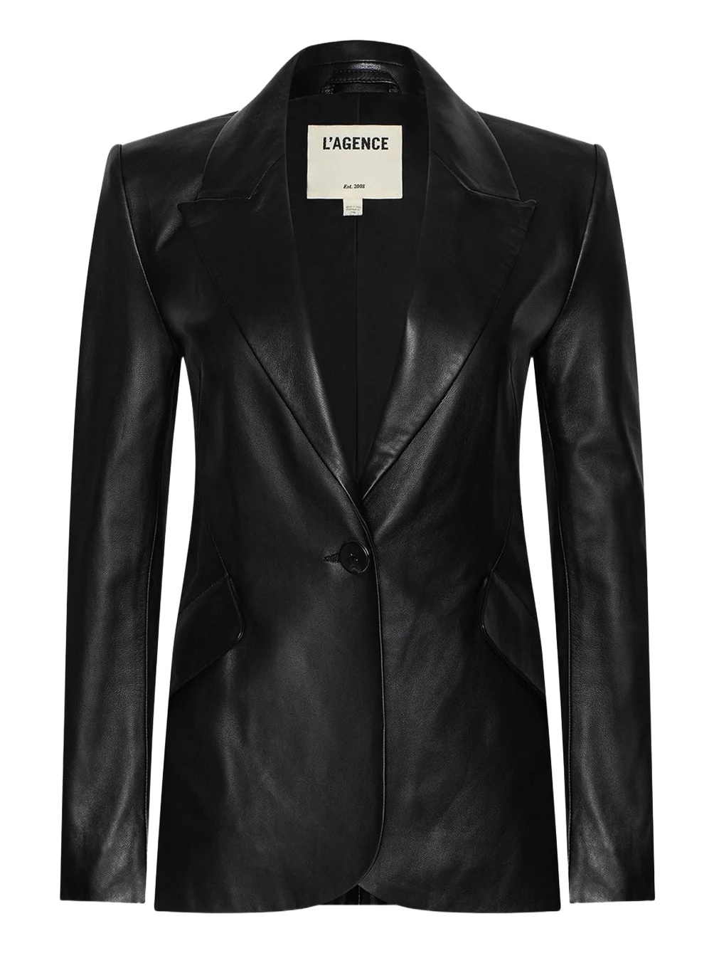 Chamberlain Leather Single-Breasted Blazer Chamberlain Leather Single-Breasted Blazer