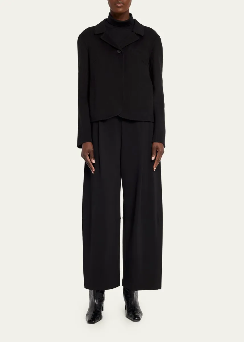 Lafayette 148 New York Walker Cropped Barrel-Leg Pants | Thumbnail 2 Lafayette 148 New York Walker Cropped Barrel-Leg Pants | Thumbnail 2